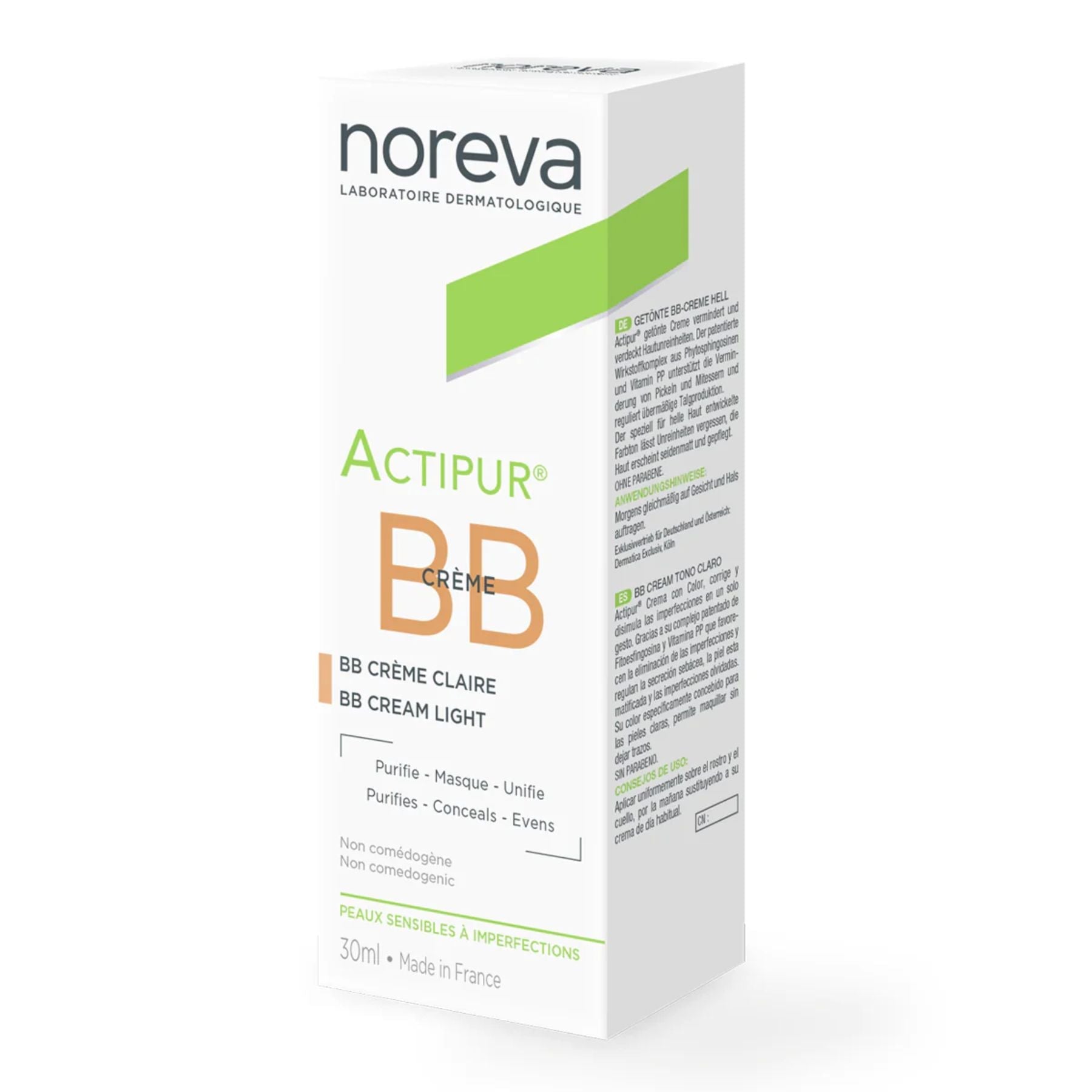 NOREVA ACTIPUR BB CREME CLARO 30ML