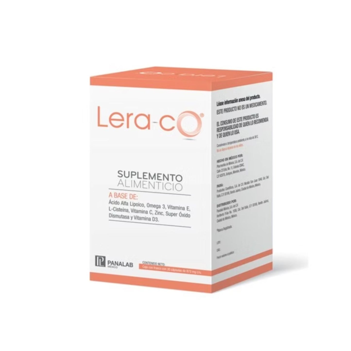 PANALAB LERA CO SUPLEMENTO ALIMENTICIO 30CAPS