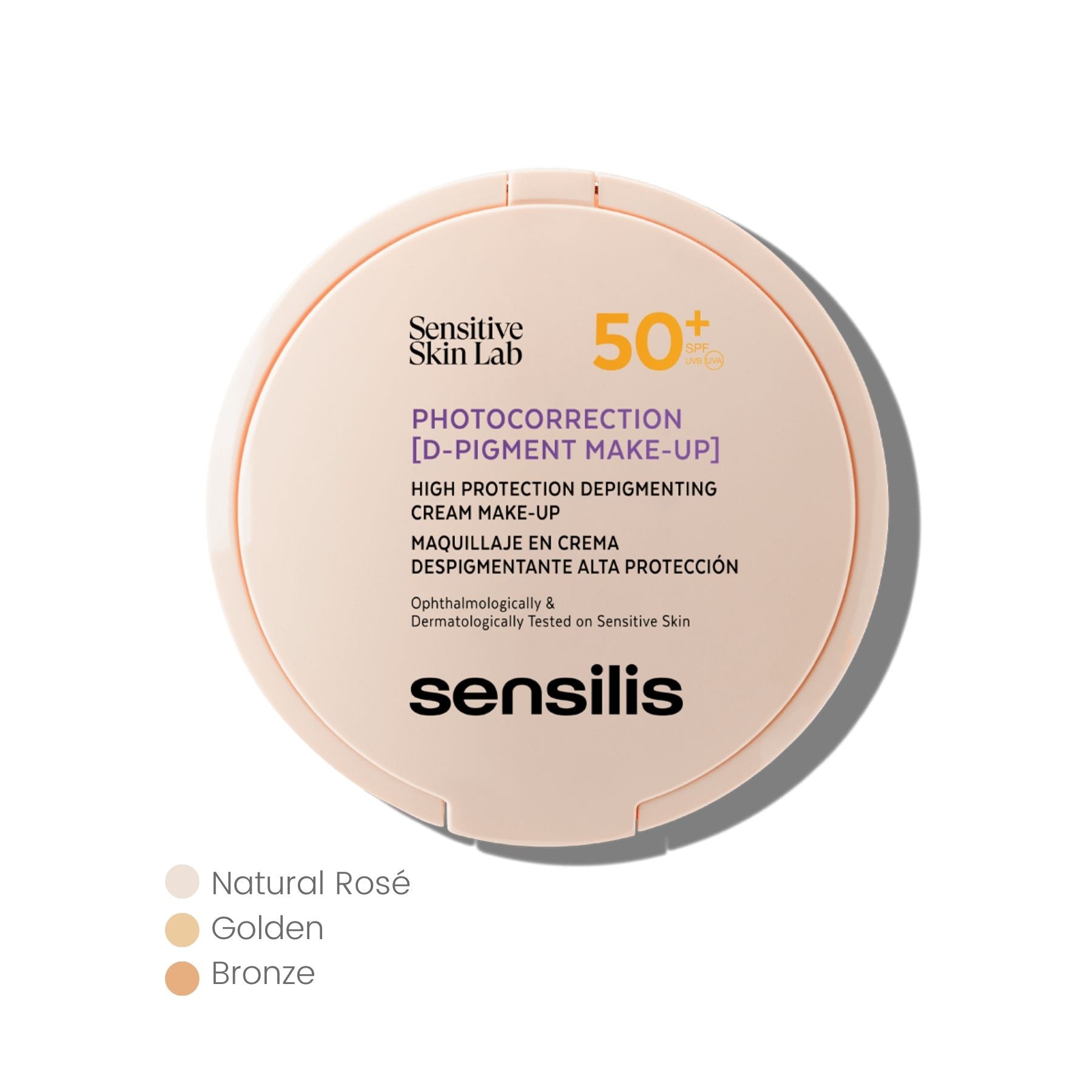 SENSILIS MAQUILLAJE COMPACTO NATURAL ROSE PHOTOCORRECTION (D-PIGMENT MAKE-UP) 50+SPF 10G